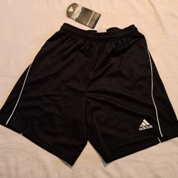 Adidas women's size Medium Trussi black & white athletic shorts, NWT - Picture 1 of 8